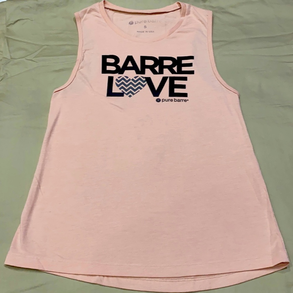 Pure Barre - Barre Love Tank Top - Size Small Pink